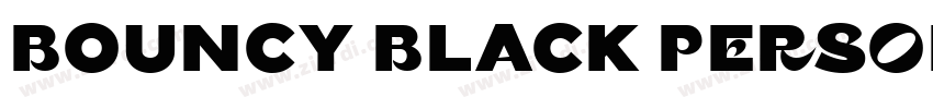 Bouncy Black PERSONA字体转换